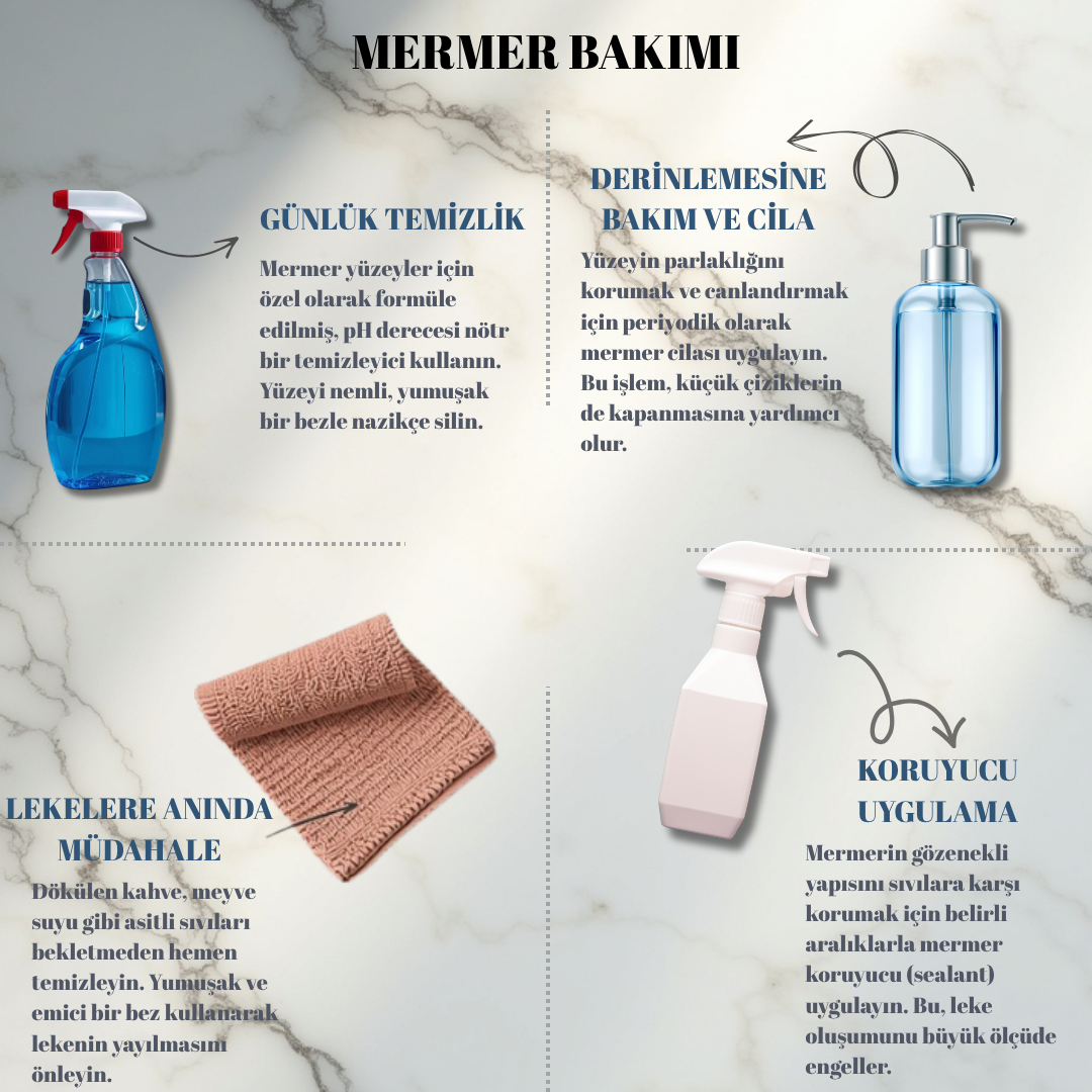 Mermer bakımı görseli